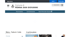 Desktop Screenshot of comune.pennasangiovanni.mc.it